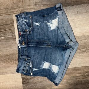 Distressed Denim Women's Shorts